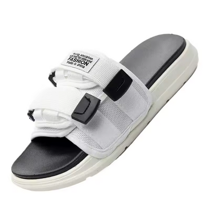 Summer Outdoor Unisex Slippers Fashion Hook&Loop Canvas,Casual Shoes Slip-on Beach Slippers/Sandals