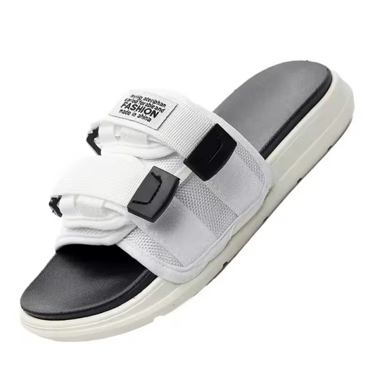 Summer Outdoor Unisex Slippers Fashion Hook&Loop Canvas,Casual Shoes Slip-on Beach Slippers/Sandals