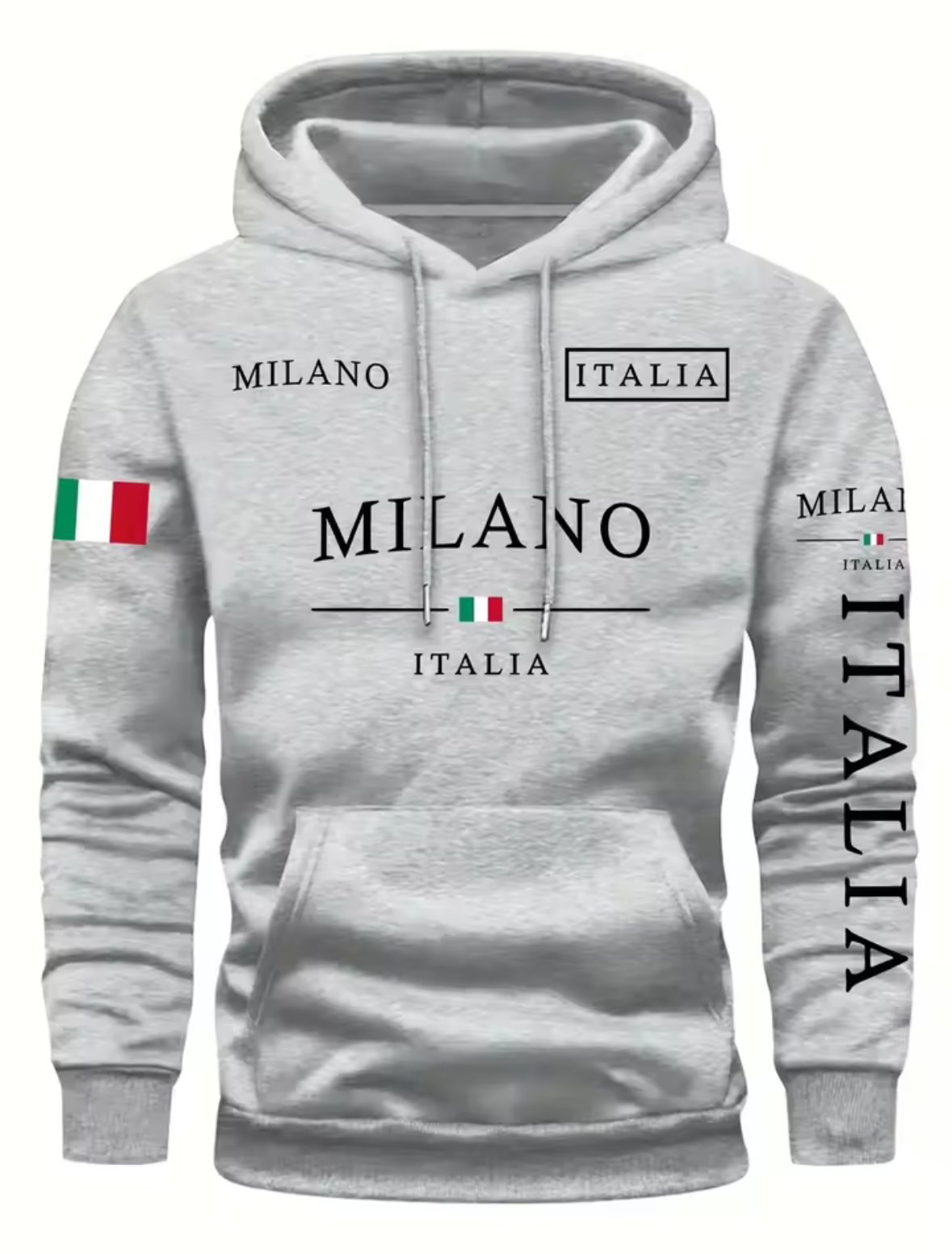 ITALIA MILANO Men/Women Outdoor Street Casual Hoodie