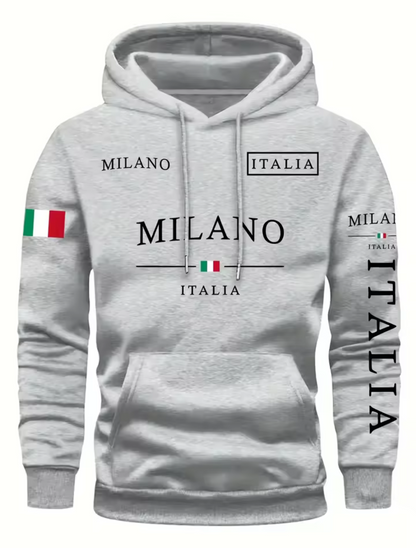 ITALIA MILANO Men/Women Outdoor Street Casual Hoodie