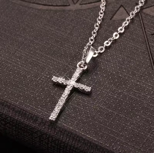 Stainless Steel Cross Pendant Necklace for Women/Men