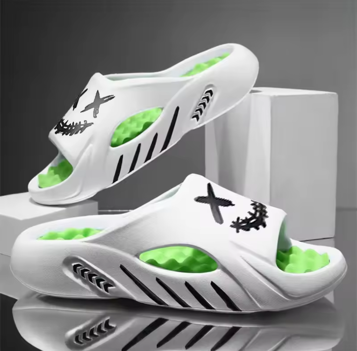 Unisex Massage Slides Indoor and Outdoor Slides, Casual Shoes Comfortable Soles
