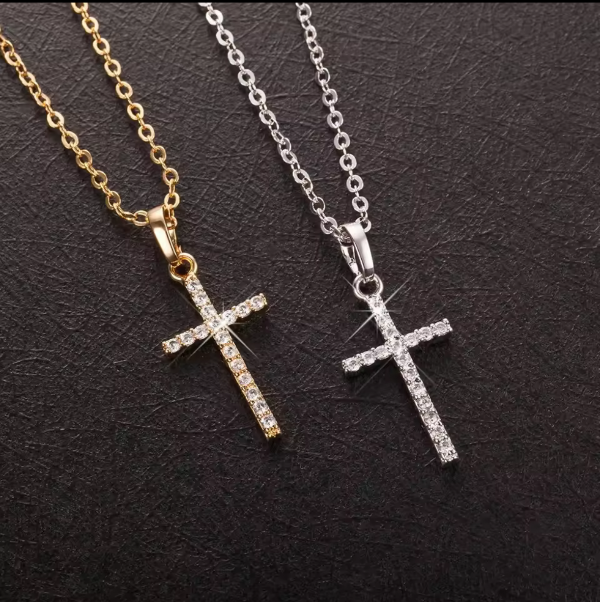 Stainless Steel Cross Pendant Necklace for Women/Men