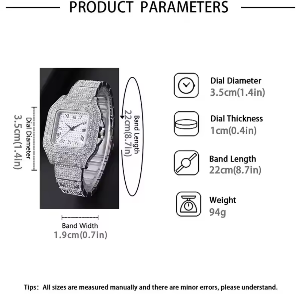 Luxury Men/Women Wrist Watch Gold,Rose,Silver Coloring